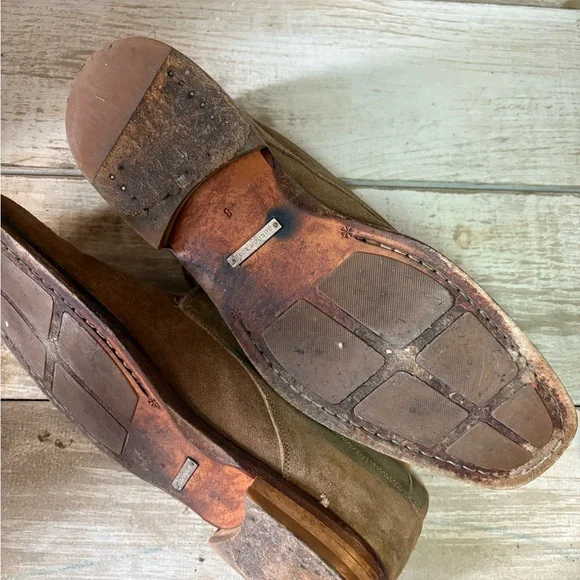 Gordon Rush Tan Suede Oxfords - Picture 2 of 3